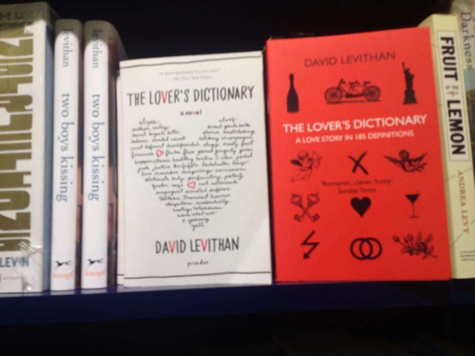 Two versions of The Lover's Dictionary